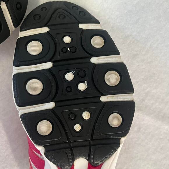 Adidas Trainers ART U42438 White w/ Pink stripe Women Size 8.5 - Picture 5 of 8